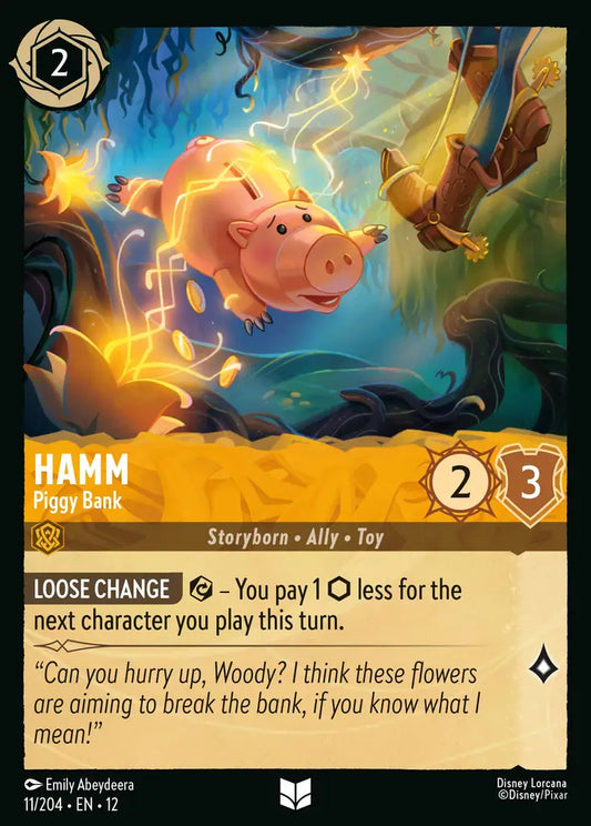 Hamm - Piggy Bank - 11/204 - Uncommon - Wilds Unknown - Disney Lorcana
