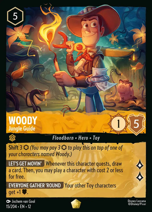 Woody - Jungle Guide - 15/204 - Legendary - Wilds Unknown - Disney Lorcana