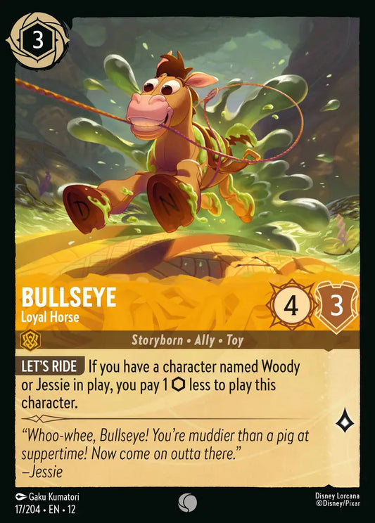 Bullseye - Loyal Horse - 17/204 - Common - Wilds Unknown - Disney Lorcana