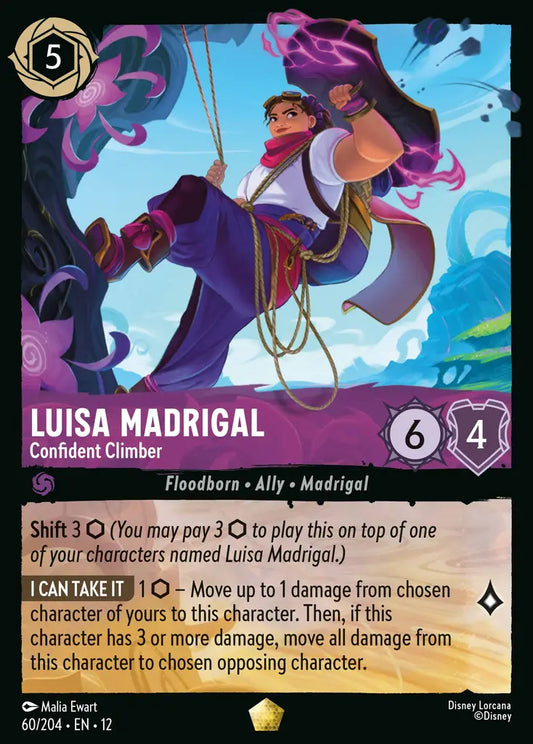 Luisa Madrigal - Confident Climber - 60/204 - Legendary - Wilds Unknown - Disney Lorcana