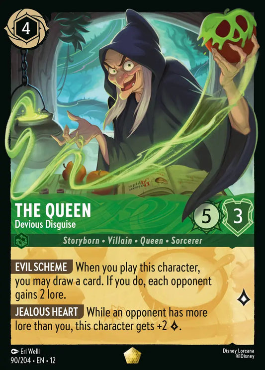 The Queen - Devious Disguise - 90/204 - Legendary - Wilds Unknown - Disney Lorcana