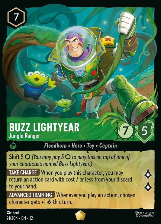 Buzz Lightyear - Jungle Ranger - 91/204 - Legendary - Wilds Unknown - Disney Lorcana