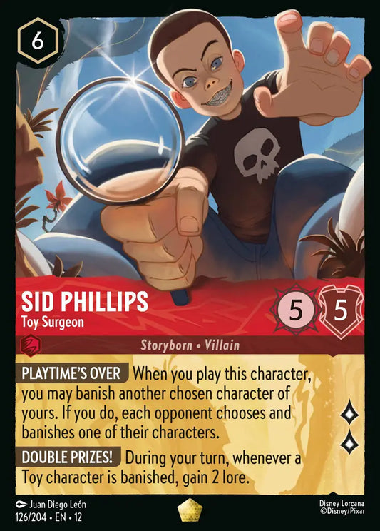 Sid Phillips - Toy Surgeon - 126/204 - Legendary - Wilds Unknown - Disney Lorcana