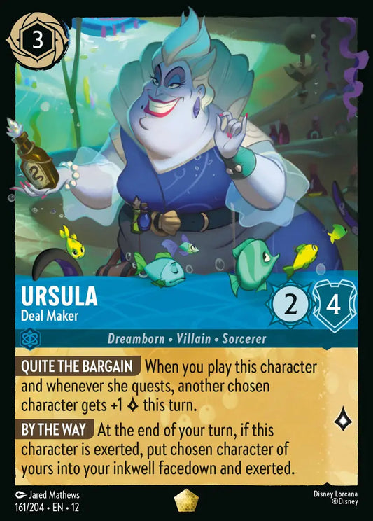 Ursula - Deal Maker - 161/204 - Legendary - Wilds Unknown - Disney Lorcana
