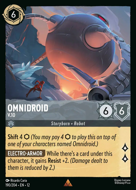 Omnidroid - V.10 - 190/204 - Rare - Wilds Unknown - Disney Lorcana