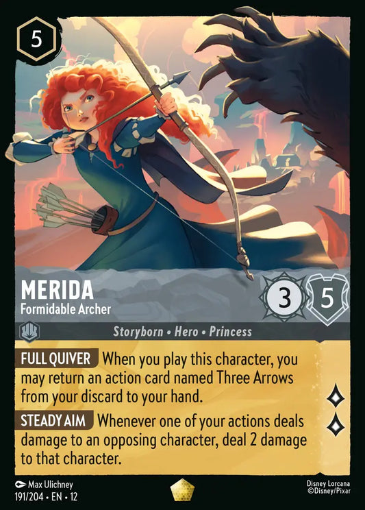 Merida - Formidable Archer - 191/204 - Legendary - Wilds Unknown - Disney Lorcana