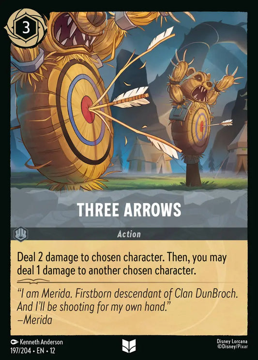 Three Arrows - 197/204 - Common - Wilds Unknown - Disney Lorcana