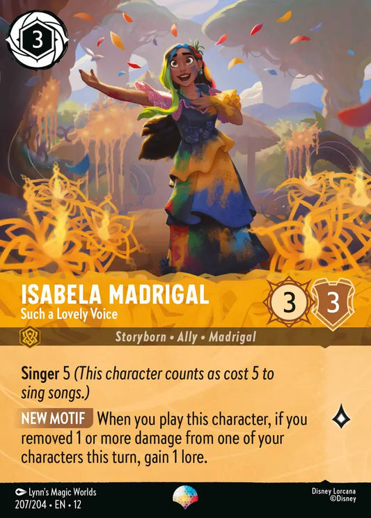 Isabela Madrigal - Such a Lovely Voice - 207/204 - Epic - Wilds Unknown - Disney Lorcana