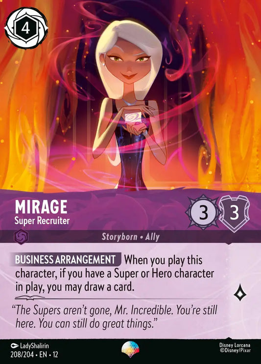 Mirage - Super Recruiter - 208/204 - Epic - Wilds Unknown - Disney Lorcana