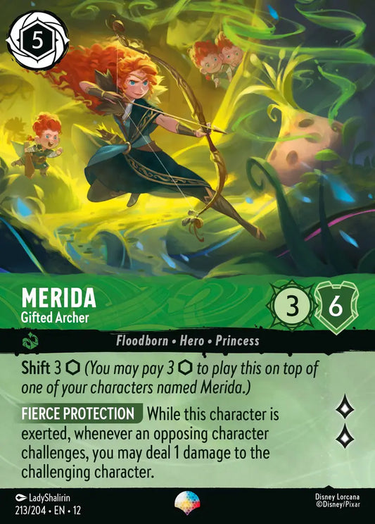 Merida - Gifted Archer - 213/204 - Epic - Wilds Unknown - Disney Lorcana