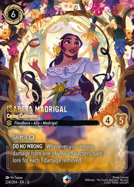 Isabela Madrigal - Caring Cultivator - 224/204 - Enchanted - Wilds Unknown - Disney Lorcana