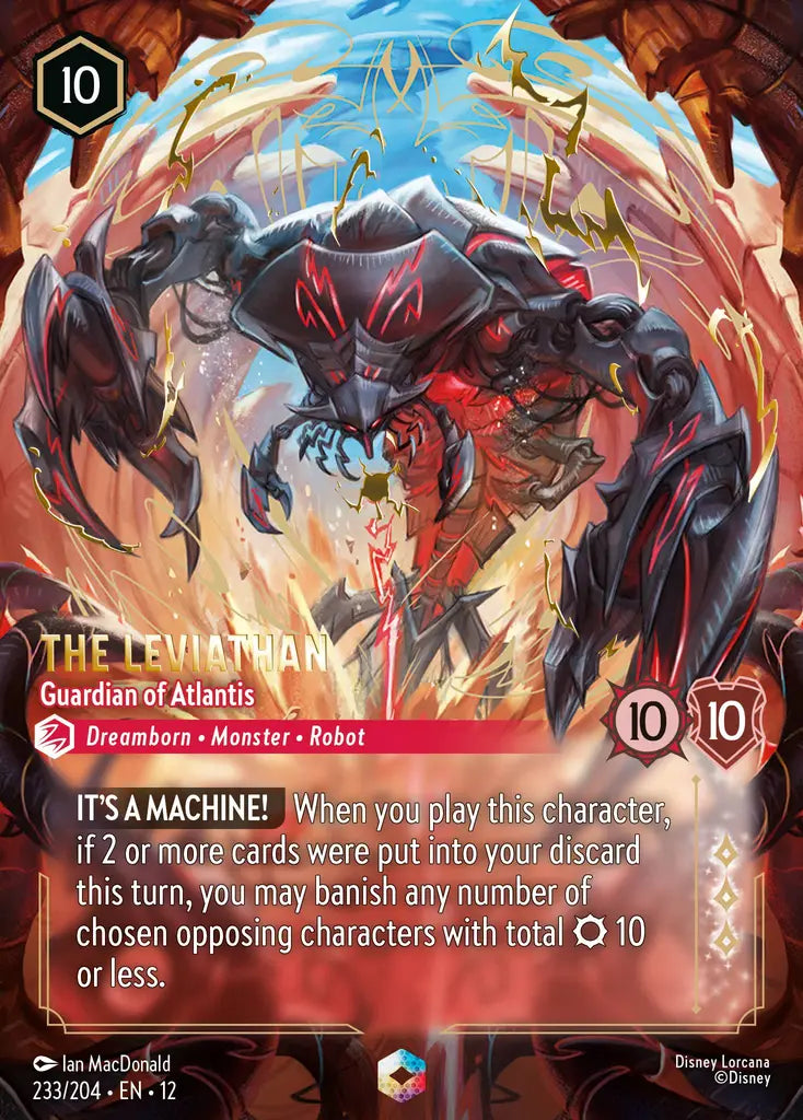 The Leviathan - Guardian of Atlantis - 233/204 - Enchanted - Wilds Unknown - Disney Lorcana