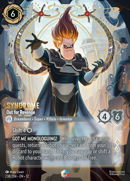 Syndrome - Out for Revenge - 238/204 - Enchanted - Wilds Unknown - Disney Lorcana
