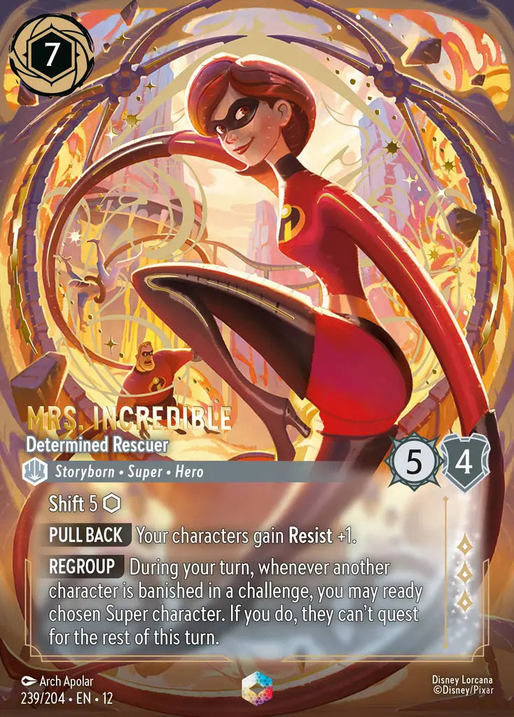 Mrs. Incredible - Determined Rescuer - 239/204 - Enchanted - Wilds Unknown - Disney Lorcana