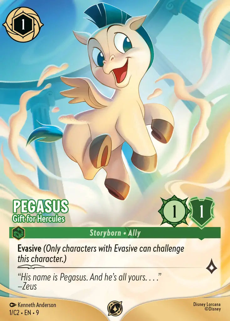 Pegasus - Gift for Hercules - 1/C2 EN9 - Promo - Disney Lorcana
