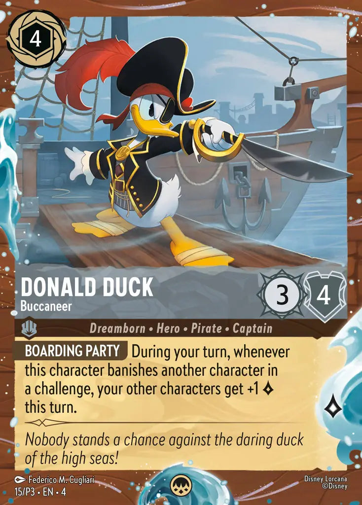 Donald Duck - Buccaneer - 15/P3 EN4 - Promo - Disney Lorcana