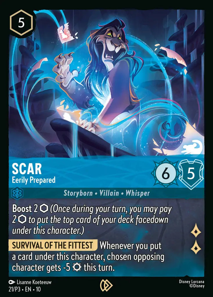 Scar - Eerily Prepared - 21/P3 EN10 - Promo - Disney Lorcana