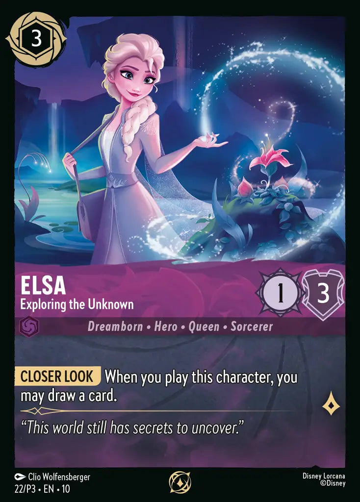 Elsa - Exploring the Unknown - 22/P3 EN10 - Promo - Disney Lorcana