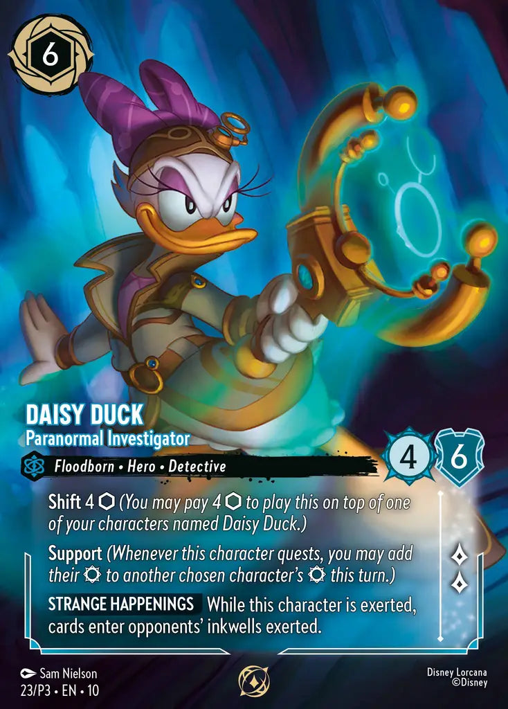 Daisy Duck - Paranormal Investigator - 23/P3 EN10 - Promo - Disney Lorcana