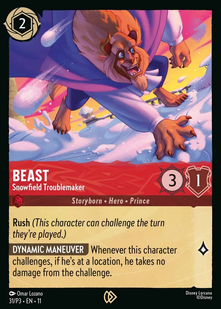 Beast - Snowfield Troublemaker - 31/P3 EN11 - Promo - Disney Lorcana