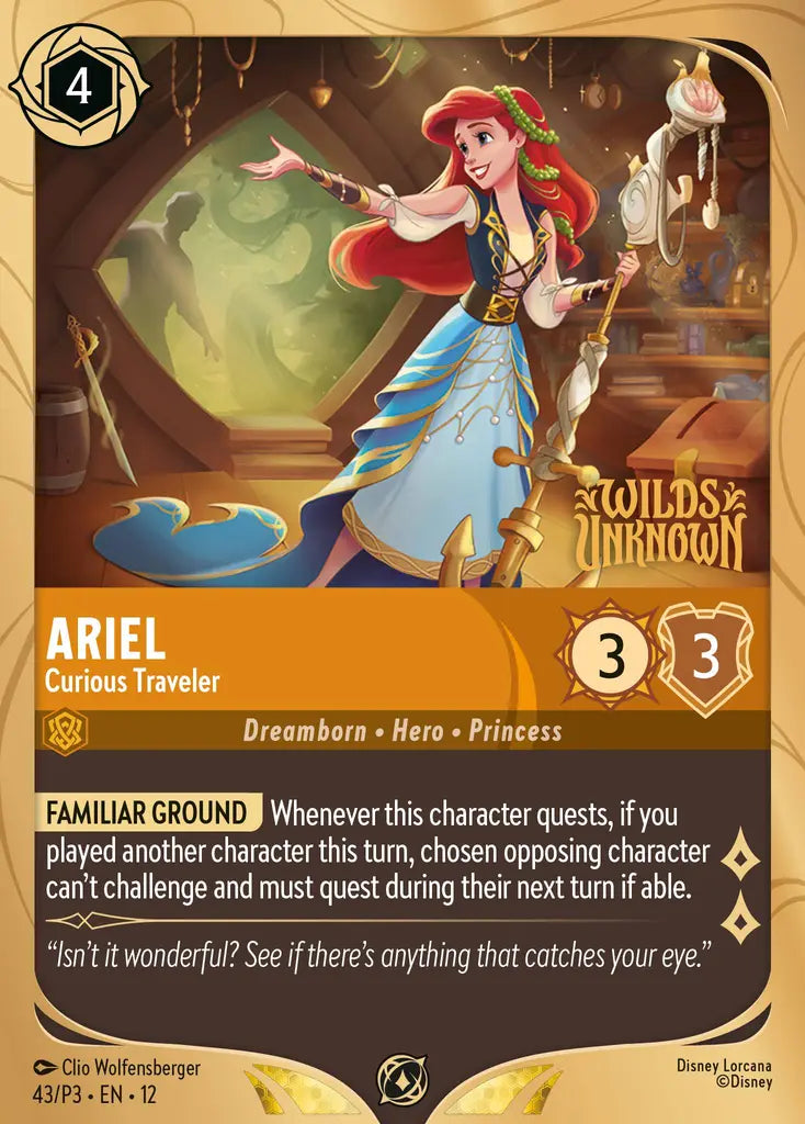 Ariel - Curious Traveler - 43/P3 EN12 - Promo - Disney Lorcana