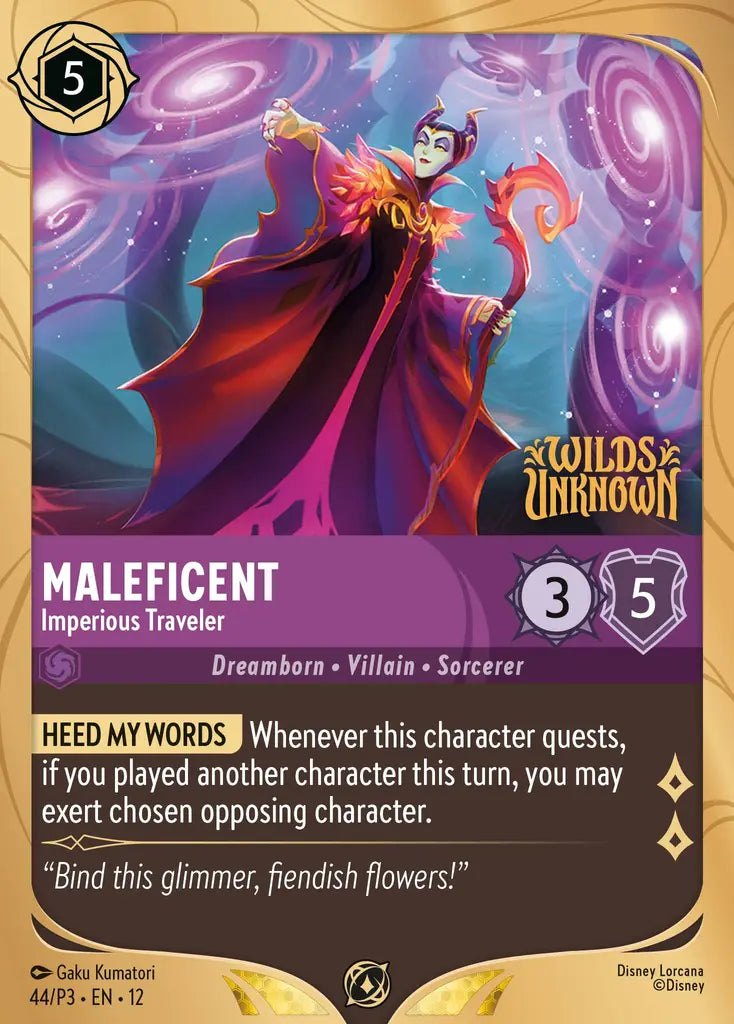 Maleficent - Imperious Traveler - 44/P3 EN12 - Promo - Disney Lorcana