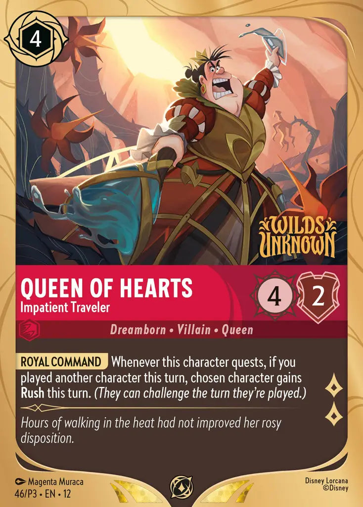 Queen of Hearts - Impatient Traveler - 46/P3 EN12 - Promo - Disney Lorcana
