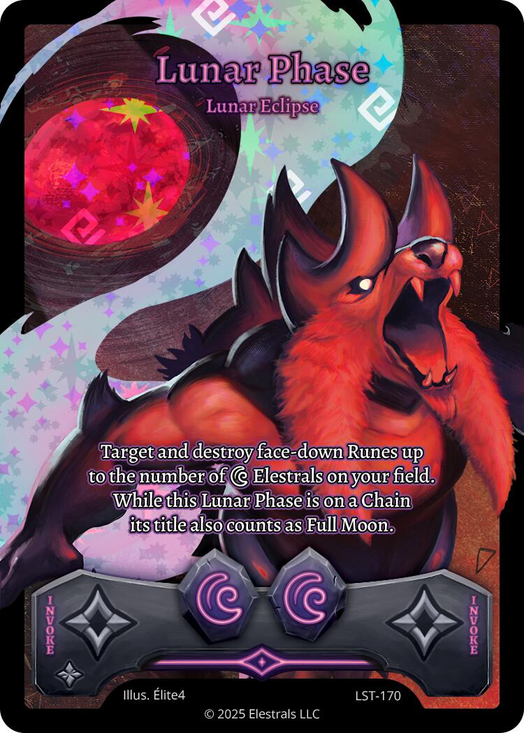 Lunar Phase - Lunar Eclipse (Full Art)