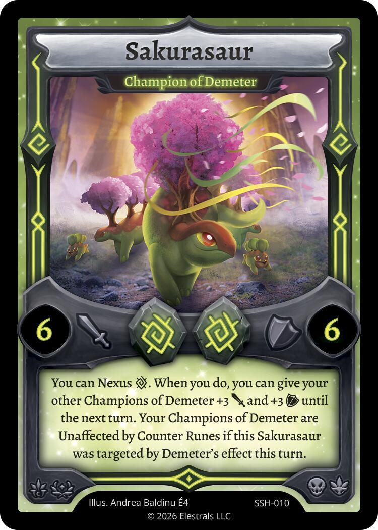 Sakurasaur - Champion of Demeter