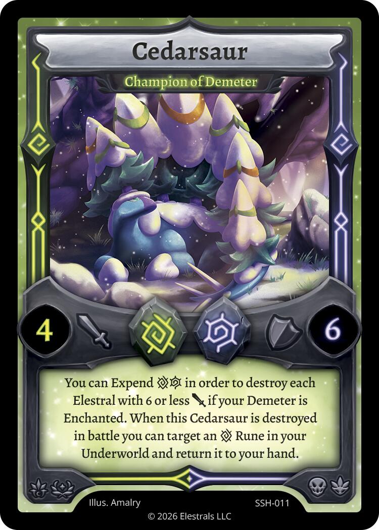 Cedarsaur - Champion of Demeter