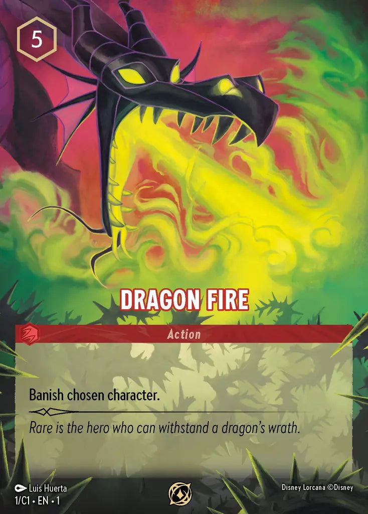 Dragon Fire - 1/C1 - Promo - Disney Lorcana