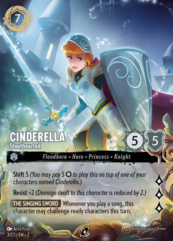Cinderella - Stouthearted - 3/C1 - Promo - Disney Lorcana