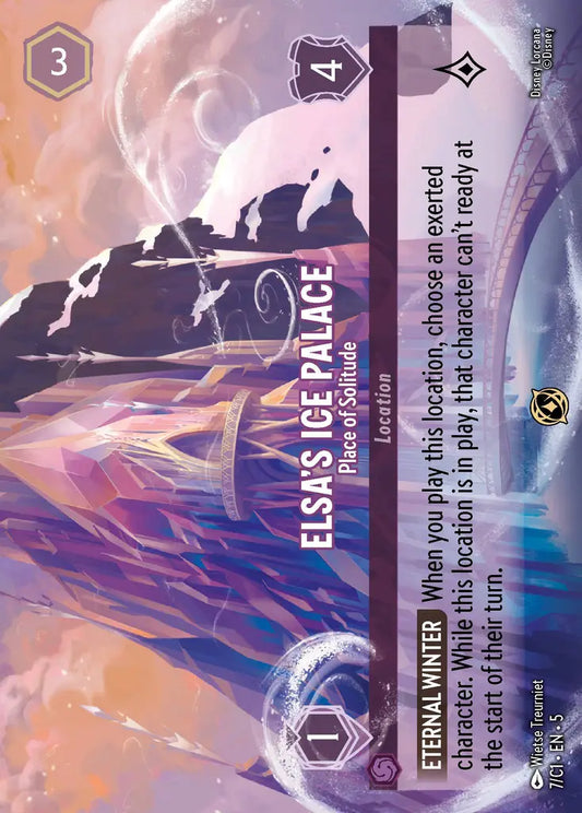 Elsa's Ice Palace - Place of Solitude - 7/C1 - Promo - Disney Lorcana