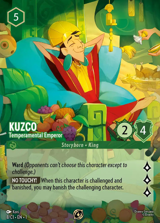 Kuzco - Temperamental Emperor - 8/C1 - Promo - Disney Lorcana
