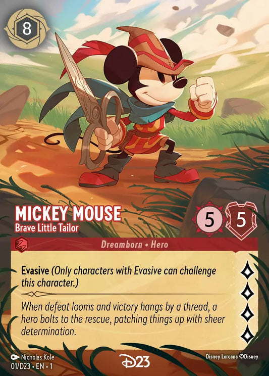 Mickey Mouse - Brave Little Tailor - 01/D23 - Promo - Disney Lorcana
