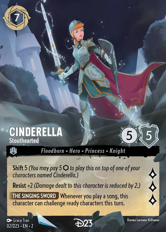 Cinderella - Stouthearted - 02/D23 - Promo - Disney Lorcana