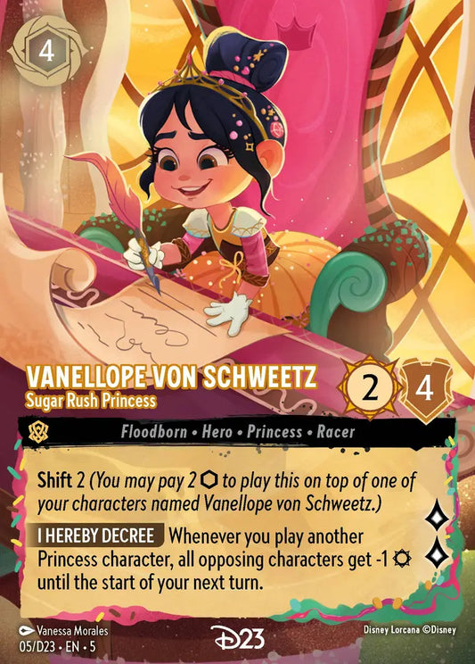 Vanellope von Schweetz - Sugar Rush Princess - 05/D23 - Promo - Disney Lorcana