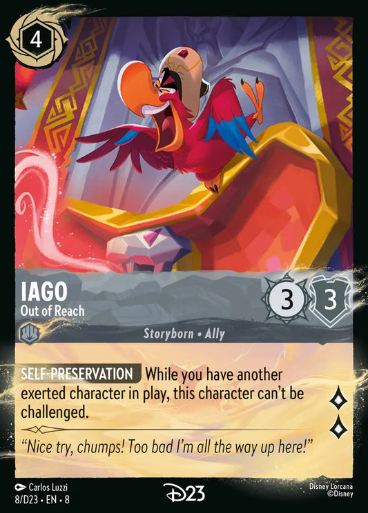 Iago - Out of Reach - 8/D23 - Promo - Disney Lorcana