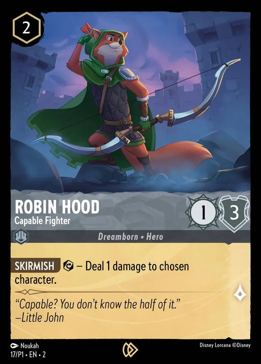 Robin Hood - Capable Fighter - 17/P1 - Promo - Disney Lorcana