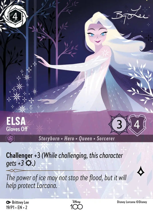 Elsa - Gloves Off - 19/P1 - Promo - Disney Lorcana
