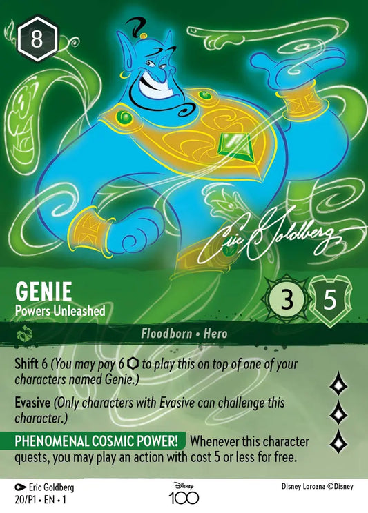 Genie - Powers Unleashed - 20/P1 - Promo - Disney Lorcana