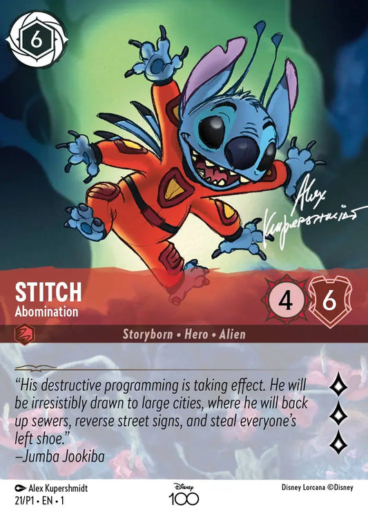 Stitch - Abomination - 21/P1 - Promo - Disney Lorcana