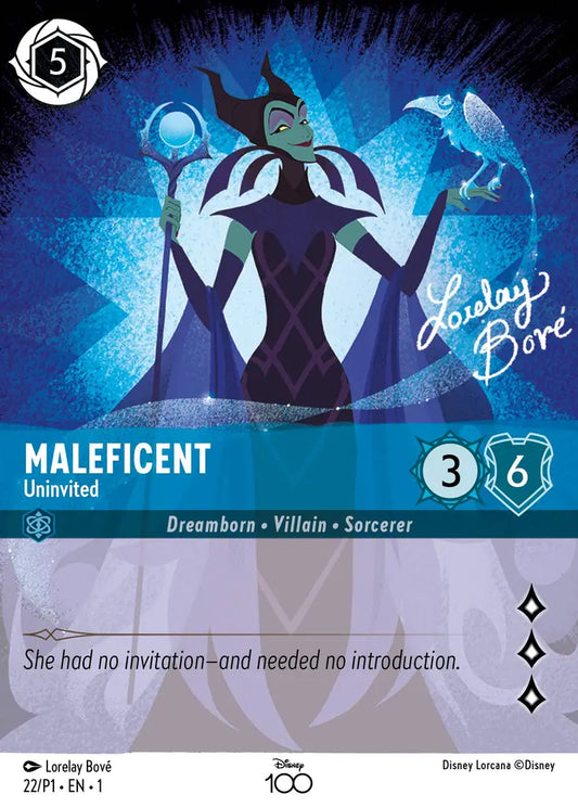 Maleficent - Uninvited - 22/P1 - Promo - Disney Lorcana