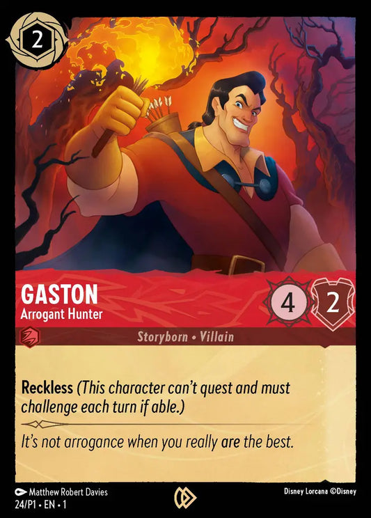 Gaston - Arrogant Hunter - 24/P1 - Promo - Disney Lorcana