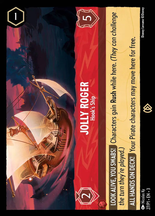Jolly Roger - Hook's Ship - 27/P1 - Promo - Disney Lorcana