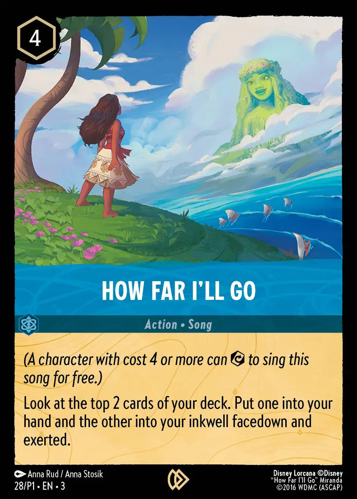 How Far I'll Go - 28/P1 - Promo - Disney Lorcana