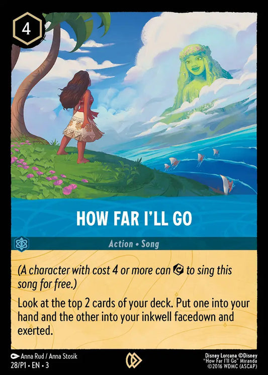 How Far I'll Go - 28/P1 - Promo - Disney Lorcana