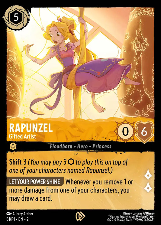 Rapunzel - Gifted Artist - 31/P1 - Promo - Disney Lorcana