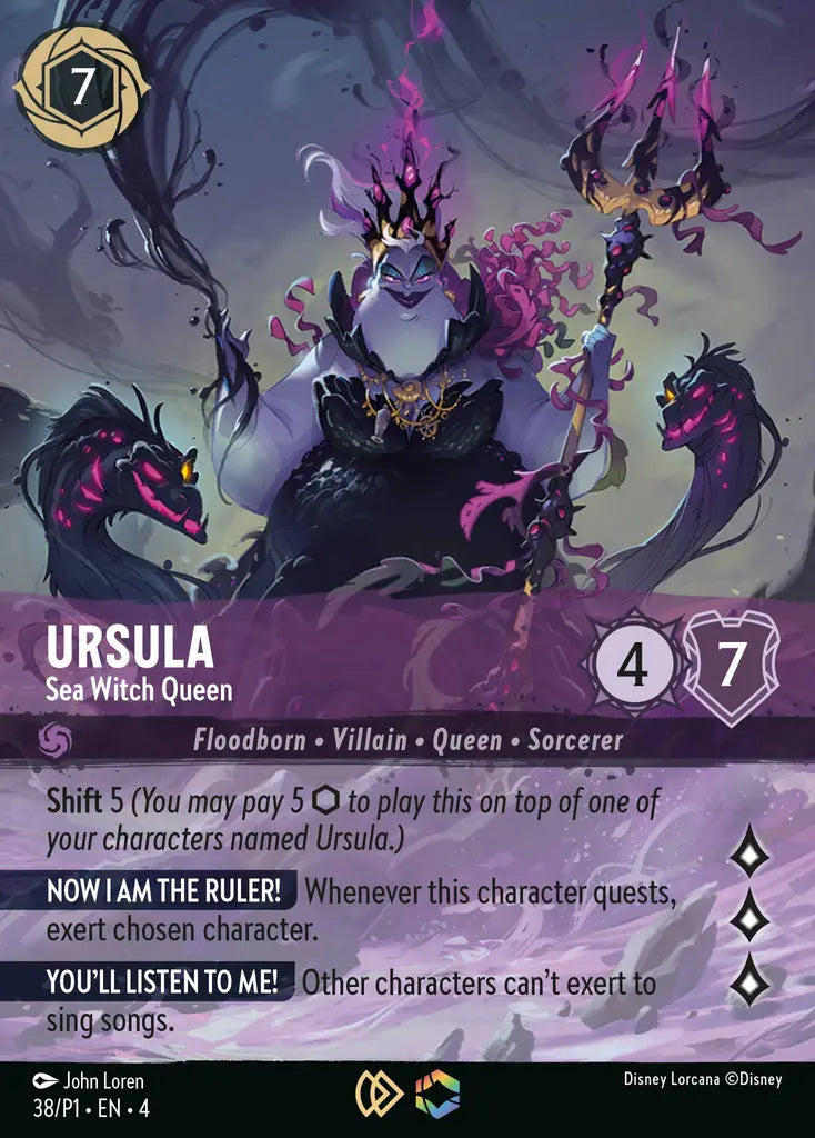 Ursula - Sea Witch Queen - 38/P1 - Promo - Disney Lorcana