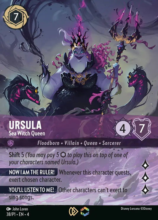 Ursula - Sea Witch Queen - 38/P1 - Promo - Disney Lorcana